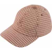Curved visor cap Béton Ciré Houndstooth