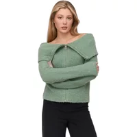 Damen-Cardigan mit großem Kragen 24 Colours