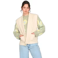 Ärmellose gesteppte Strickjacke Damen 24 Colours