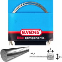 Velo Store - UK Transmission cable 1x19 slick stainless steel wires ø1,1mm with head n ø4x4 Elvedes | Extra 10% off with Subscription, Postage £16.79 to UK Fedex.
