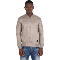 Biker-effect suede camo jacket Project X Paris