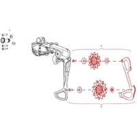 Velo Store - UK SRAM Rear derailleur Sram Rd Gx Eagle Pulleys And Inner Cage | Extra 10% off with Subscription, Postage £16.79 to UK Fedex.