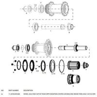 Velo Store - UK Rear wheel axle ends Zipp cognition db xdr 12x142 | Extra 10% off with Subscription, Postage £16.79 to UK Fedex.