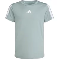 Girl's jersey athletic top adidas Train Essentials 3 Stripes image 2