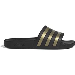 Adidas Adilette Aqua Slides, Infradito Unisex - Adulto, Core Black Gold Metallic Core Black, 44.5 Eu