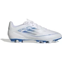 adidas F50 Club FG/MG Blanc Bleu Gris Chaussures de football adidas F50 Club FG/AG