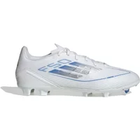 adidas F50 League FG/MG Blanc Bleu Gris Chaussures de football adidas F50 League FG/MG