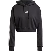 Short hooded sweatshirt women's French terry adidas Essentials 3-Stripes