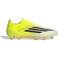 adidas F50 Elite Laceless FG Jaune Noir Blanc Chaussures de football adidas F50 Elite LL FG
