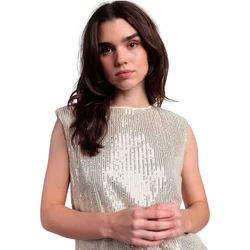 Sequin Tank Top Admas Bright And Shine