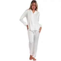 Women's Pyjama Shirt And Trousers Admas Plumas Marabu Luxe