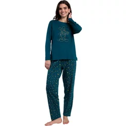 Women's Long Sleeve Top And Long Trousers Pyjama Admas Cosmic Wheel Disney