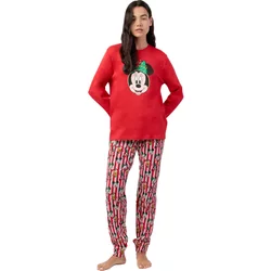 Long Sleeve Top And Trouser Pyjama For Women Admas Party Friends Disney