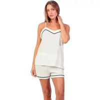 Women's Camisole Top and Shorts Pyjama Admas Stitching