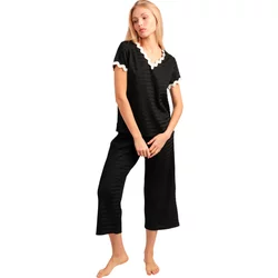 Women's Pyjama T-Shirt And Palazzo Trousers Admas Luxe