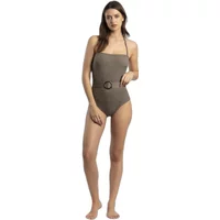 Badeanzug mit Bandeau für Damen Admas Fresh Leaves
