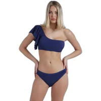 Asymmetrischer 2-teilig Bikini mit Rüschen für Damen Admas