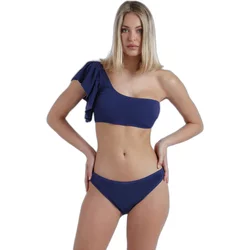 Asymmetrical Ruffled Two-Piece Swimsuit For Women Admas