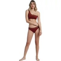 Asymmetrischer zweiteiliger Badeanzug, Damen Admas Metallic Stones