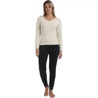 Romantic ribbed long-sleeve women's t-shirt Admas