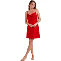 Satin-Nachthemd mit Trägern für Damen Admas Classic Luxe