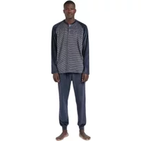 Velvet long-sleeved pajamas Admas Magnific Basic Stripes