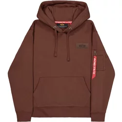 Printed Hooded Sweatshirt On The Back Alpha Industries