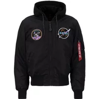 Dark hooded bomber Alpha Industries MA-1 VF