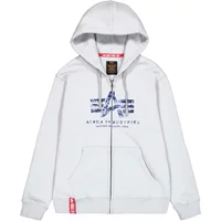 Puffy logo zip-up hoodie Alpha Industries Basic