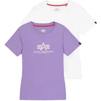 Women's T-shirt Alpha Industries New Basic Big Logo (x2)