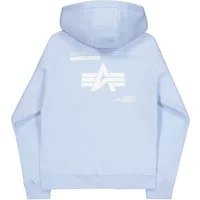 Printed hooded sweatshirt on the back Alpha Industries Label