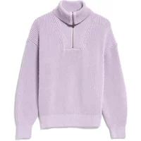 Pullover mit durchgehendem Reißverschluss aus gestricktem Material Damen Armedangels