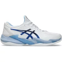 ASICS Court FF 3 Novak Clay Homme Blanc Bleu Chaussures de tennis Asics Court FF 3 Novak Clay