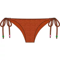 Damen-Bikinihose Banana Moon Lina Seaglitter