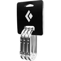 Oval Symmetric Climbing Carabiner Black Diamond (x3)
