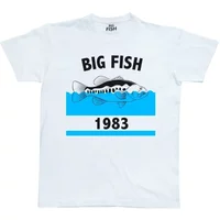 T-shirt Big Fish Bass Bleu