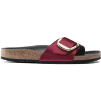 Mules en velours à grosse boucle femme Birkenstock Madrid