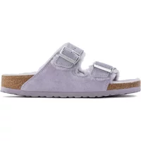 Leder Wildleder Sandalen und Lammfell Damen Birkenstock Arizona