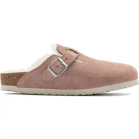 Clogs mit Lammfell Leder suède Damen Birkenstock Boston