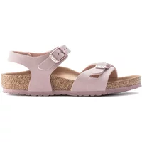 Sandales cuir nubuck jeune fille Birkenstock Rio Birko-Flor