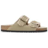 Suede leather and fur sandals Birkenstock Arizona Shearling