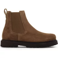 Boots Birkenstock Highwood Slip ON Men Suede Leather Dark Tea