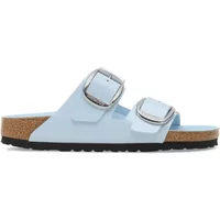 Natural suede leather sandals with a large buckle Birkenstock Arizona