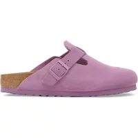 Suede leather clogs Birkenstock Boston