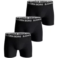 Kids' stretchy cotton boxer shorts Björn Borg (x3)