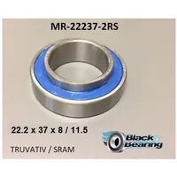 Velo Store - UK Bearing with extended inner ring Black Bearing 22,2 x 37 x 8 / 11,5 mm | Extra 10% off with Subscription, Postage £16.79 to UK Fedex.