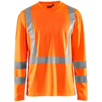 Langarmshirt mit hoher Sichtbarkeit V-Ausschnitt UV-Schutz Geruchshemmend Blaklader