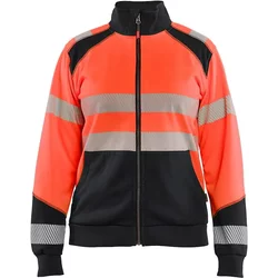 Women's High-Visibility Zip-Up Sweatshirt Blaklader