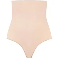 High-waisted women's shaping thong Bye Bra Soft Touch Seamless