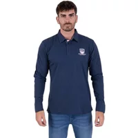 Long sleeve polo with contrast elbow patches Camberabero